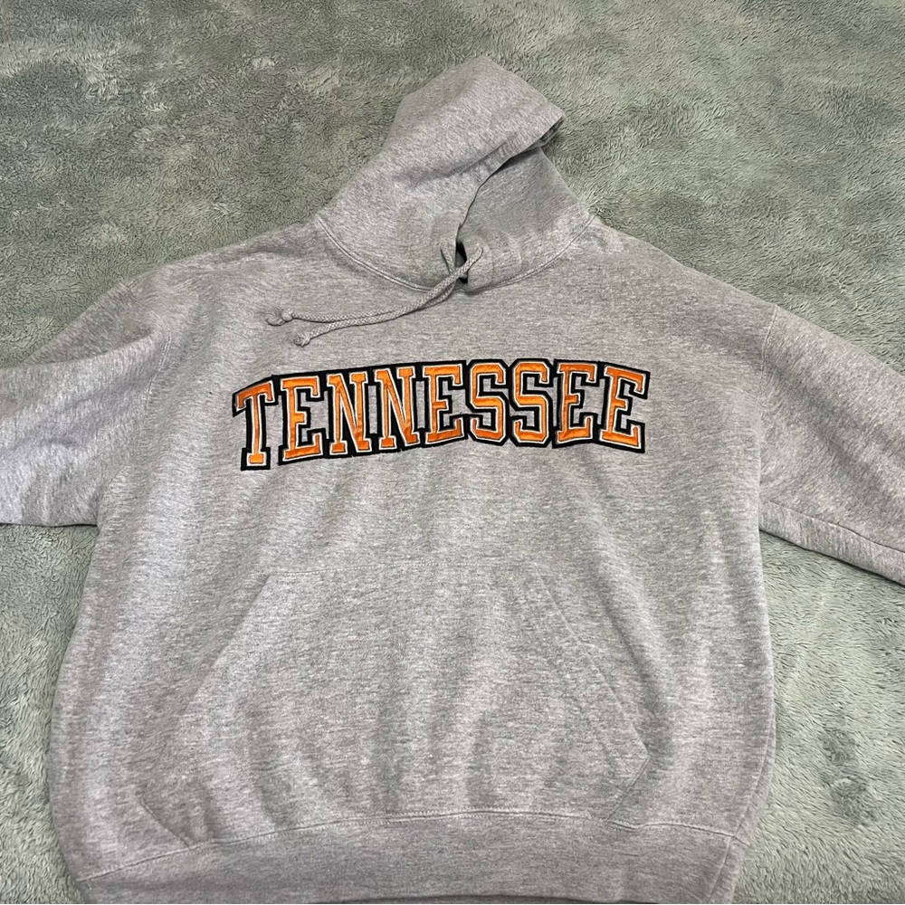 Castaway Gray Hoodie with Orange Tennessee Logo